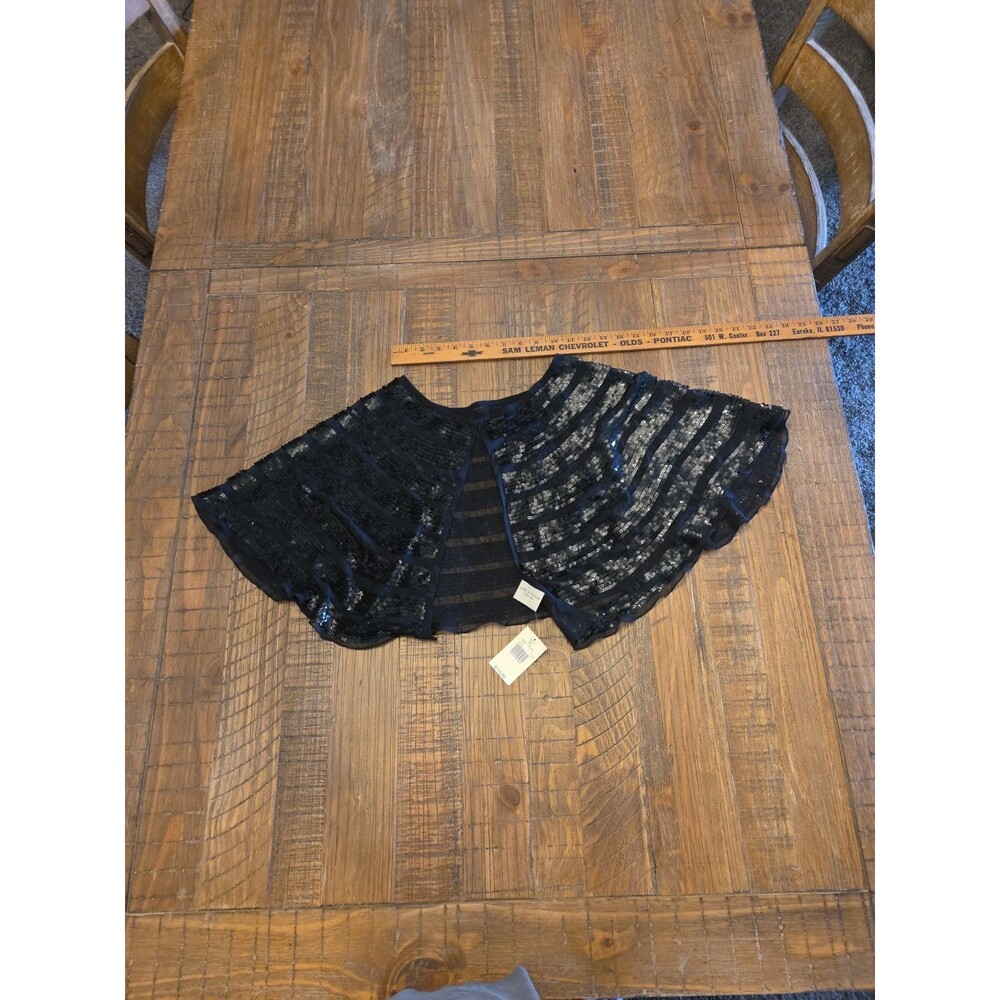 Lord & Taylor 100% Silk And Sequence Shawl